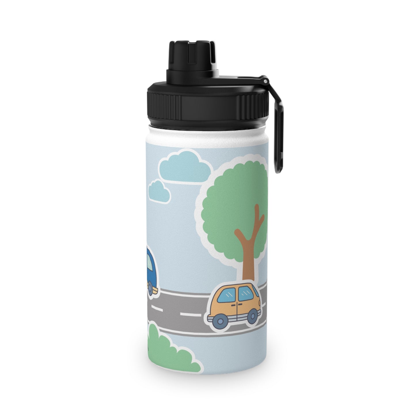 Sticlă de Apă din Oțel Inoxidabil 'Trafic' 330ml - Siguranță, Sănătate și Distracție