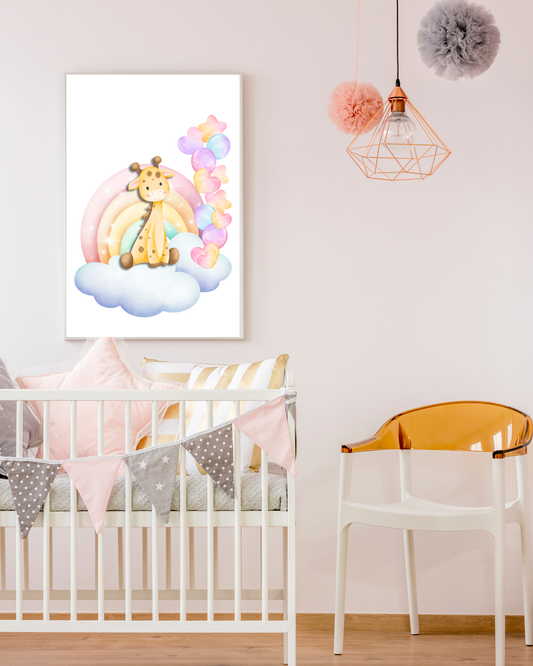 Tablou Camera Copiilor - Puiuț de Girafă (Digital)