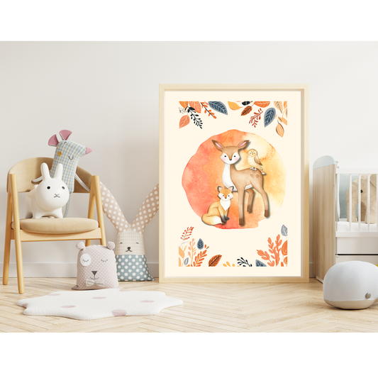 Tablou Camera Copiilor - Pădurea Fermecată (Tipărit)