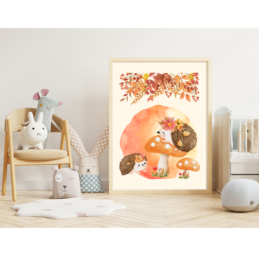 Tablou Camera Copiilor - Arici Pogonici (Digital)