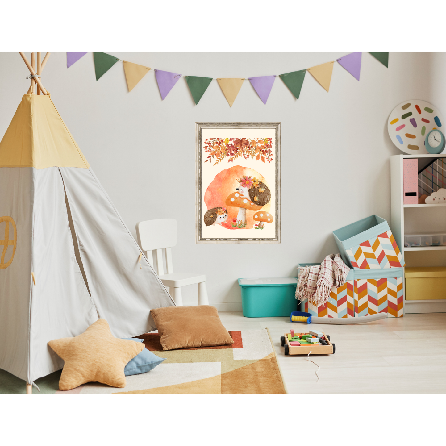 Tablou Camera Copiilor - Arici Pogonici (Digital)