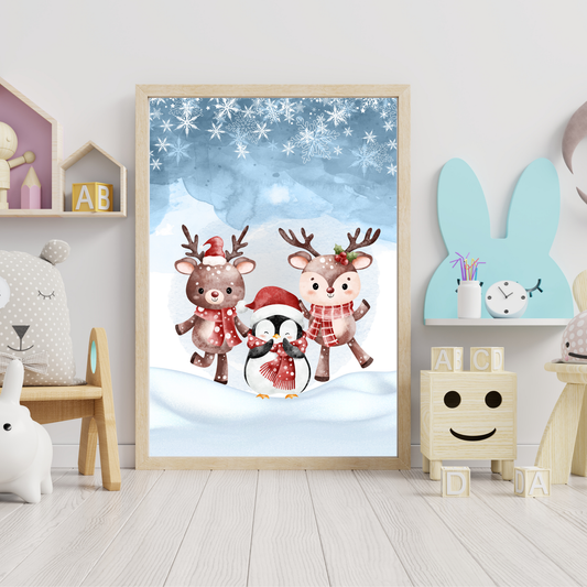 Tablou Camera Copiilor - La Zăpadă (Digital)