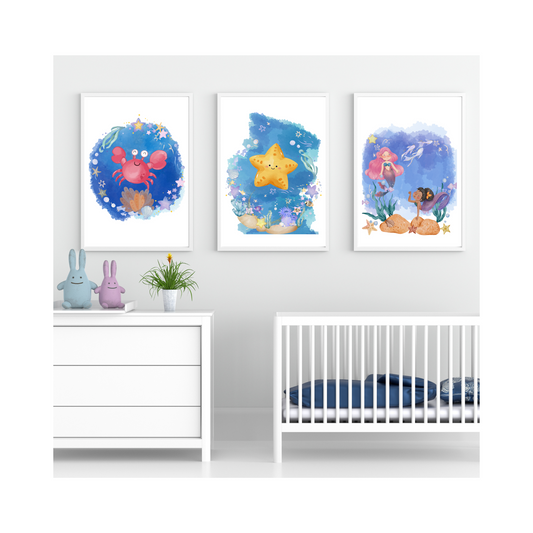 Tablou Camera Copiilor - Crabul Fericit (Digital)