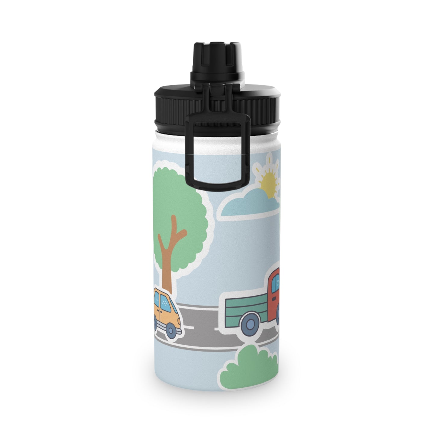 Sticlă de Apă din Oțel Inoxidabil 'Trafic' 330ml - Siguranță, Sănătate și Distracție