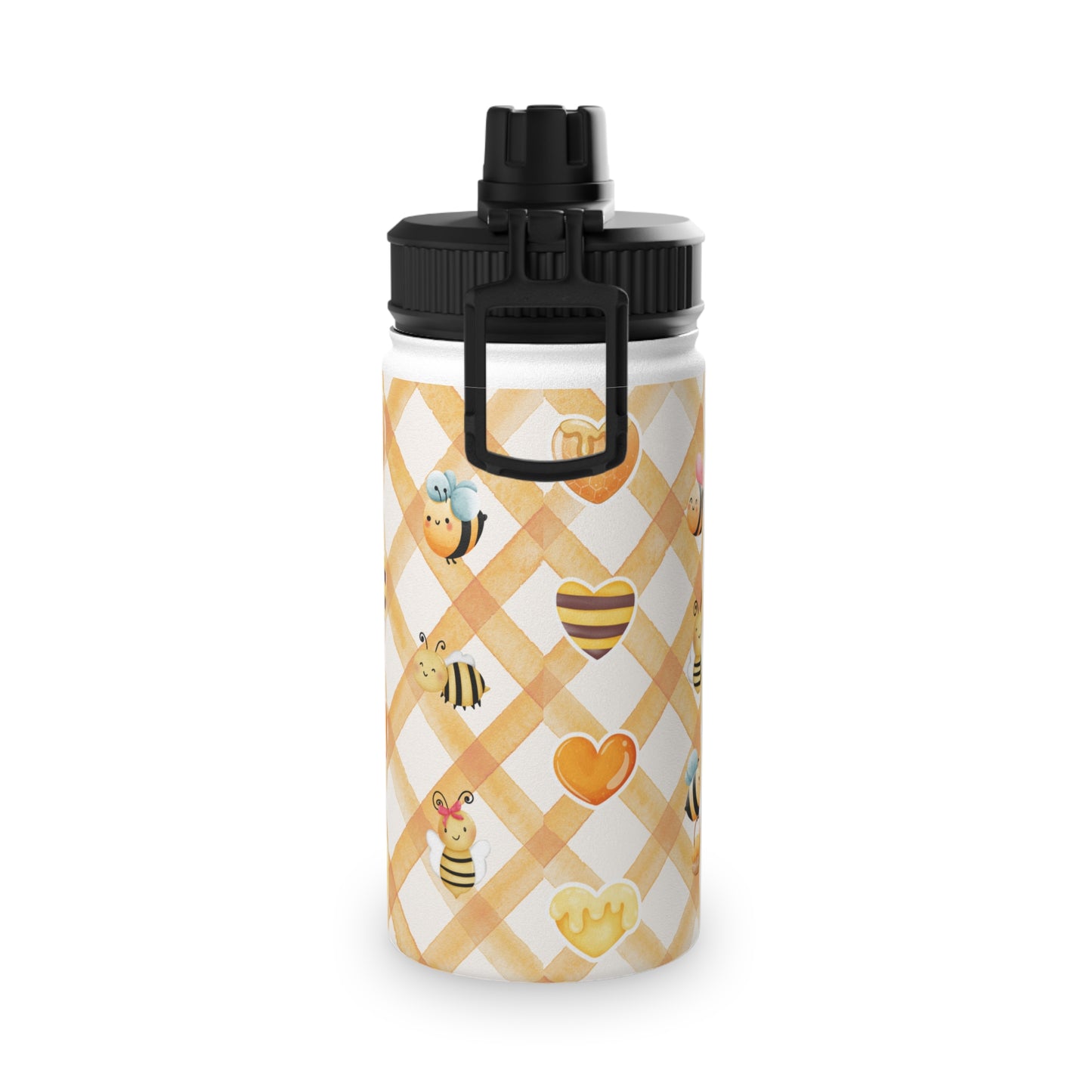Sticlă de Apă din Oțel Inoxidabil 'Albinuța' 330ml - Siguranță, Sănătate și Distracție