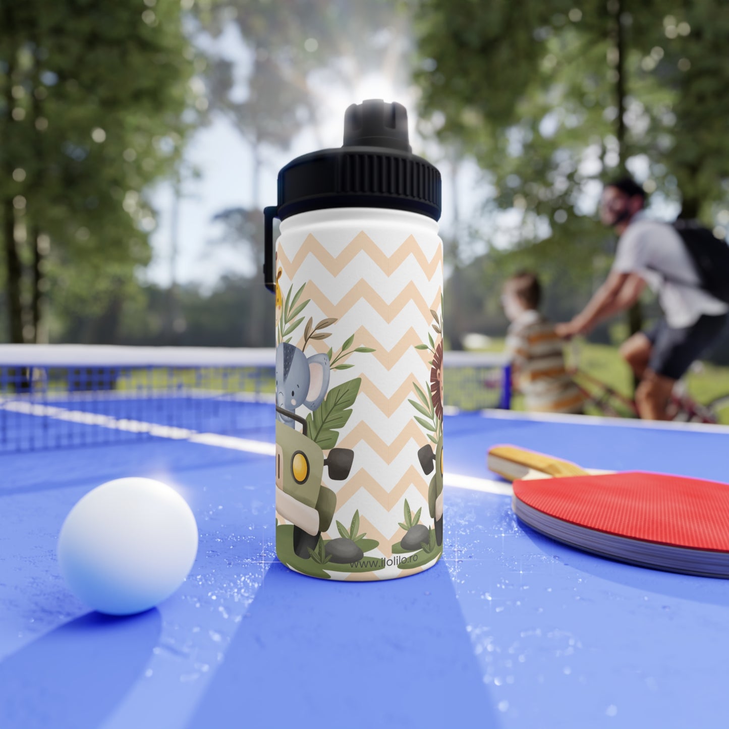 Sticlă de Apă din Oțel Inoxidabil 'Safari' 330ml - Siguranță, Sănătate și Distracție