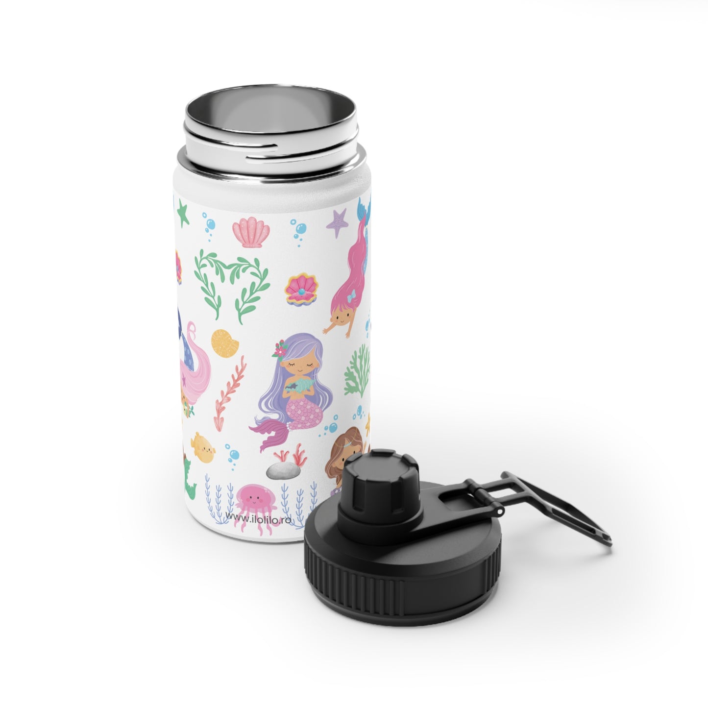 Sticlă de Apă din Oțel Inoxidabil 'Sirene' 330ml - Siguranță, Sănătate și Distracție