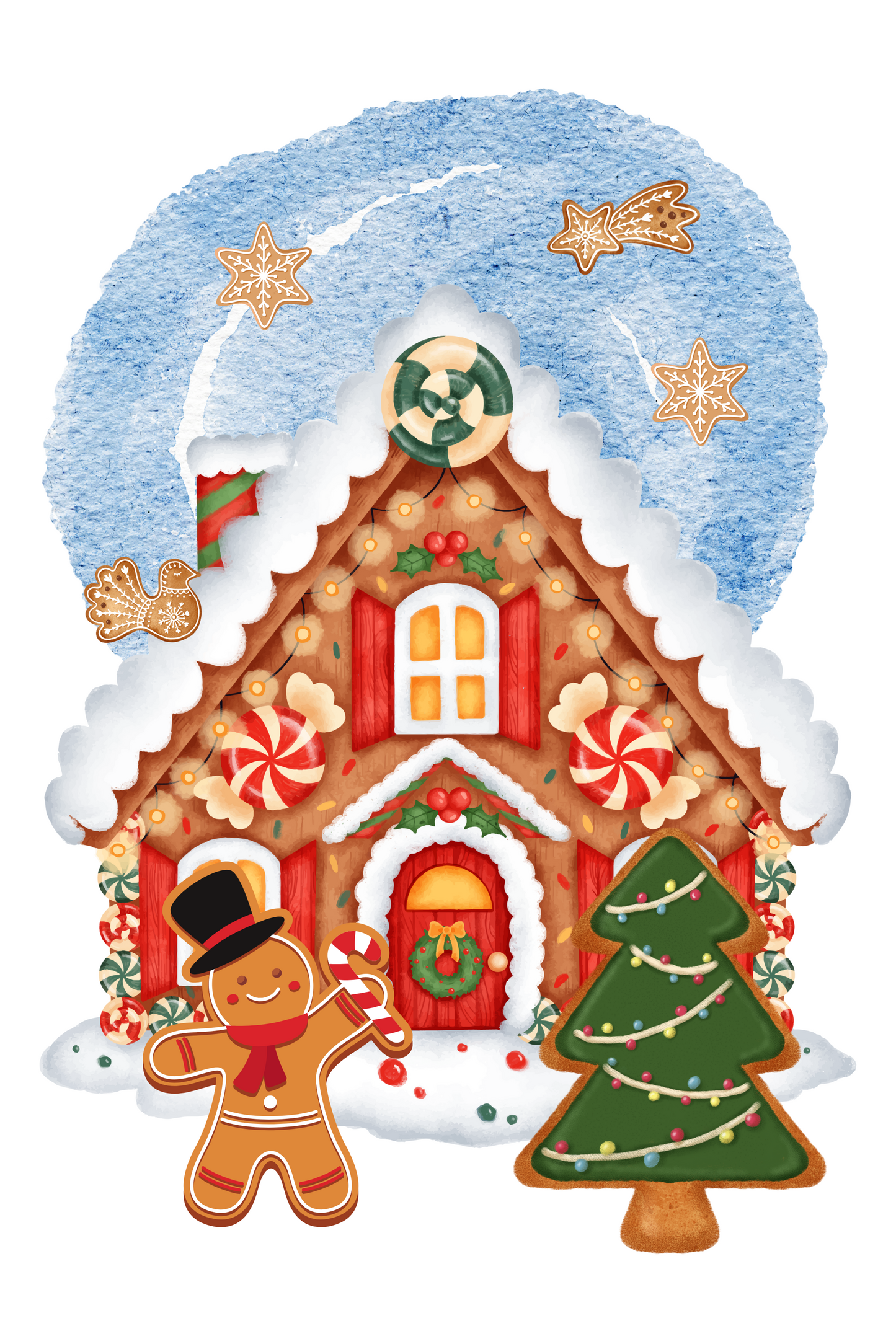 Tablou Camera Copiilor - Căsuța de Turtă Dulce (Digital)