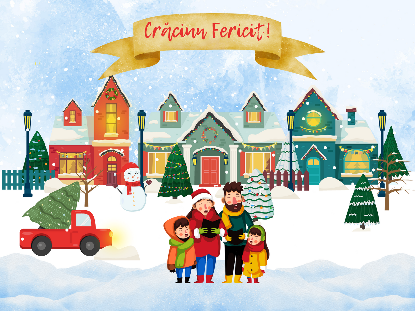 Tablou Camera Copiilor - Colindătorii (Tipărit)