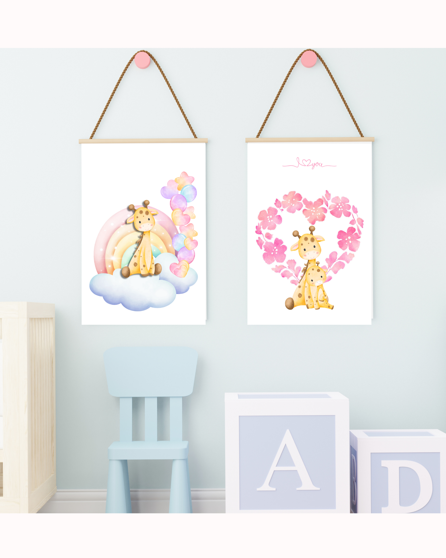 Tablou Camera Copiilor - Puiuț de Girafă (Digital)