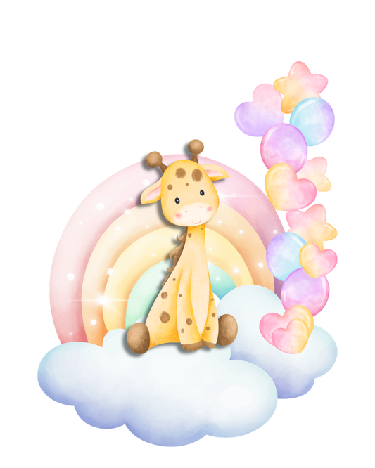 Tablou Camera Copiilor - Puiuț de Girafă (Tipărit)