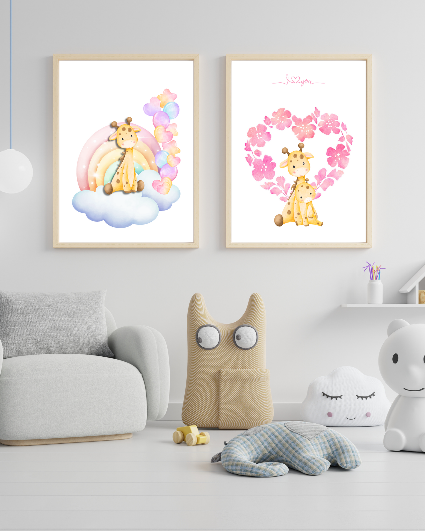 Tablou Camera Copiilor - Puiuț de Girafă (Digital)