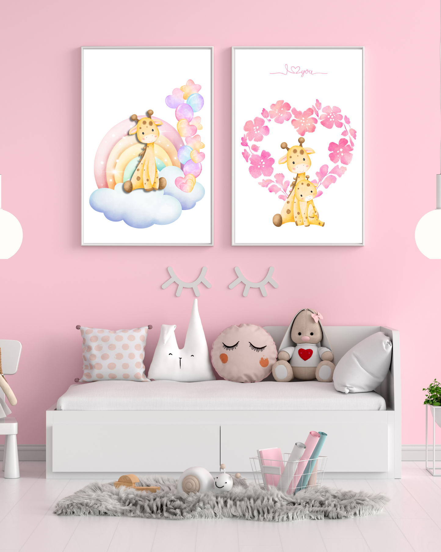 Tablou Camera Copiilor - Puiuț de Girafă (Digital)