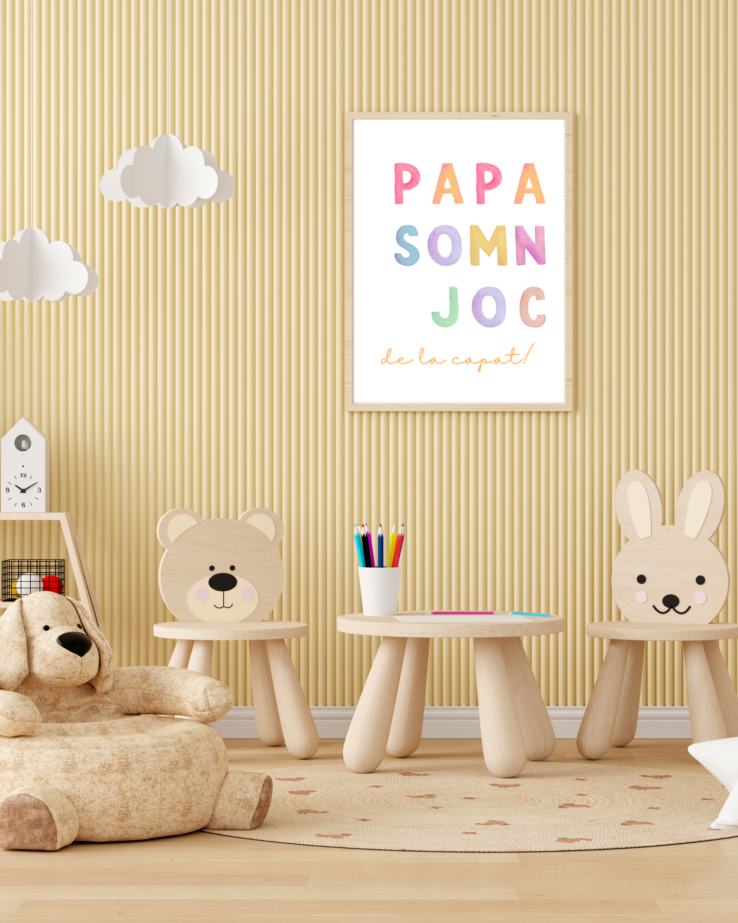 Tablou Camera Copiilor - Leuțul Text (Tipărit)