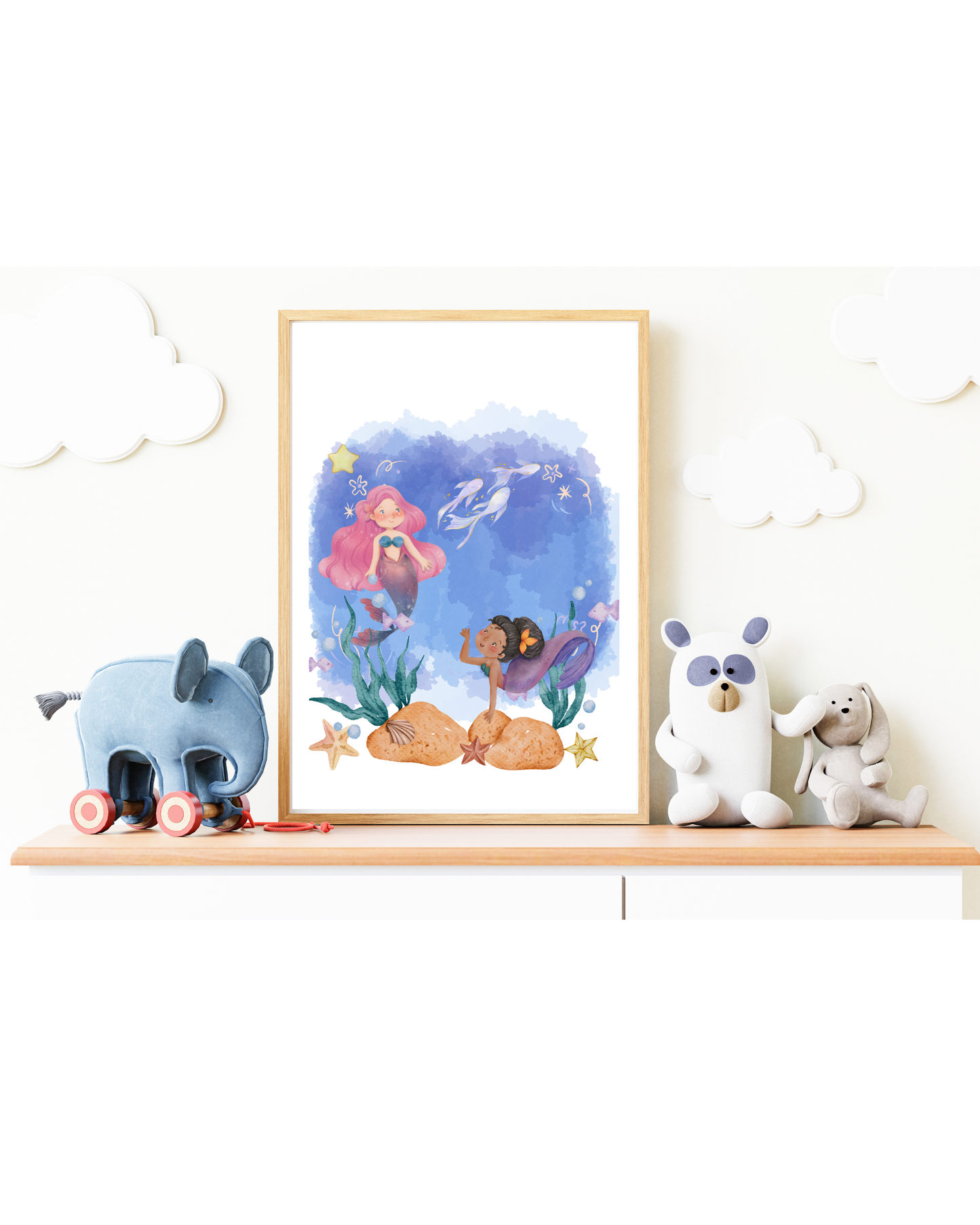 Tablou Camera Copiilor - Sirenele (Tipărit)