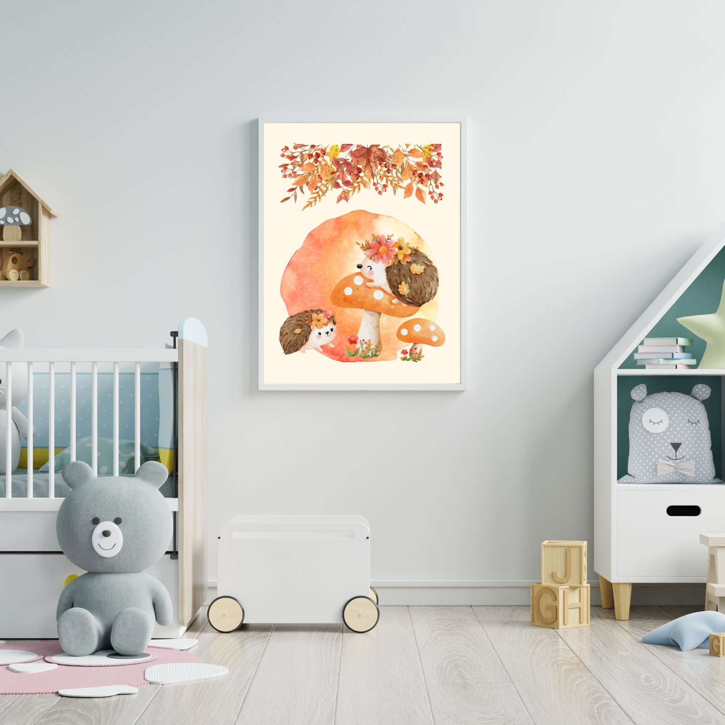 Tablou Camera Copiilor - Arici Pogonici (Digital)