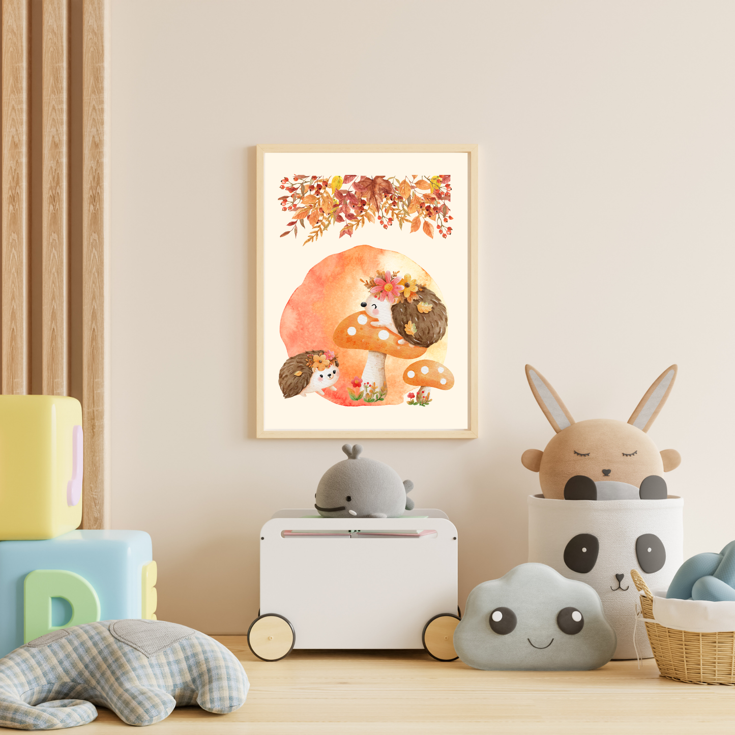 Tablou Camera Copiilor - Arici Pogonici (Digital)