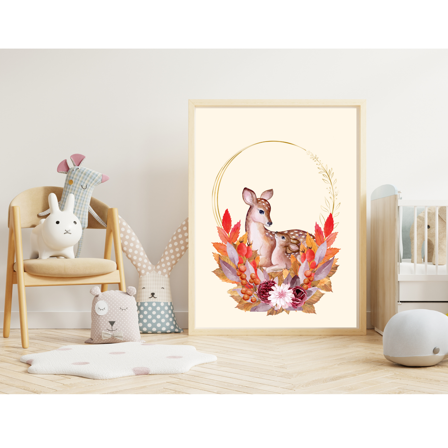 Tablou Camera Copiilor - Căprioară Mamă (Digital)