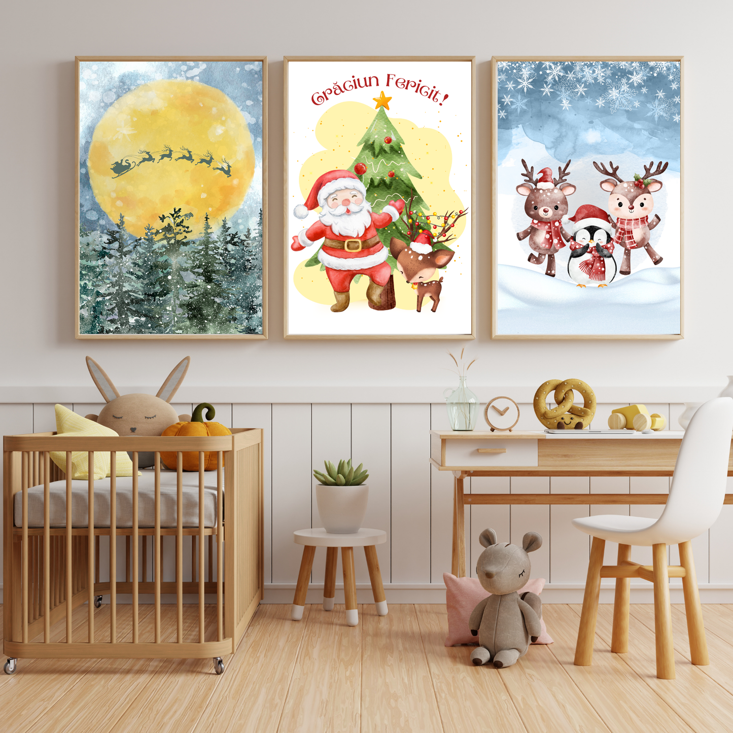 Tablou Camera Copiilor - Moș Crăciun (Digital)