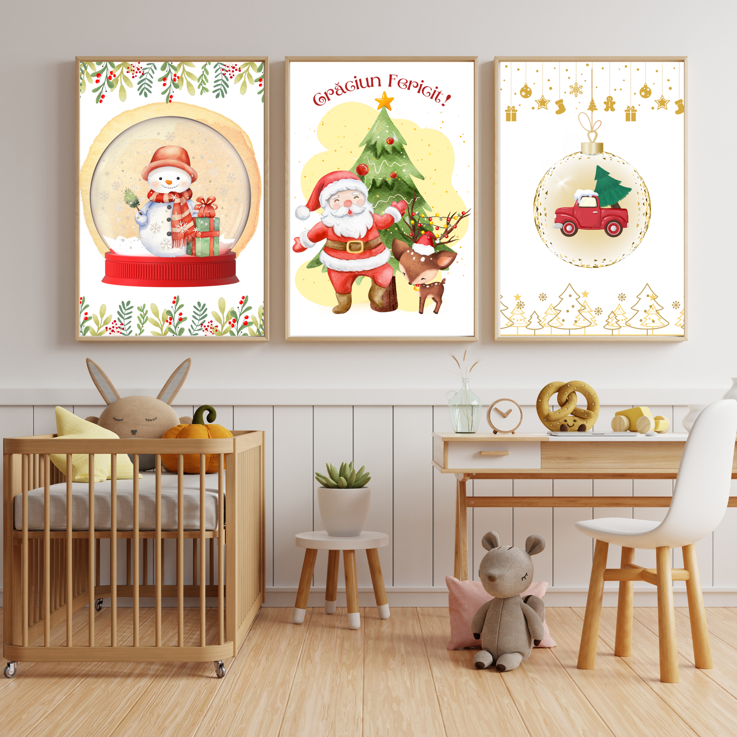 Tablou Camera Copiilor - Moș Crăciun (Tipărit)