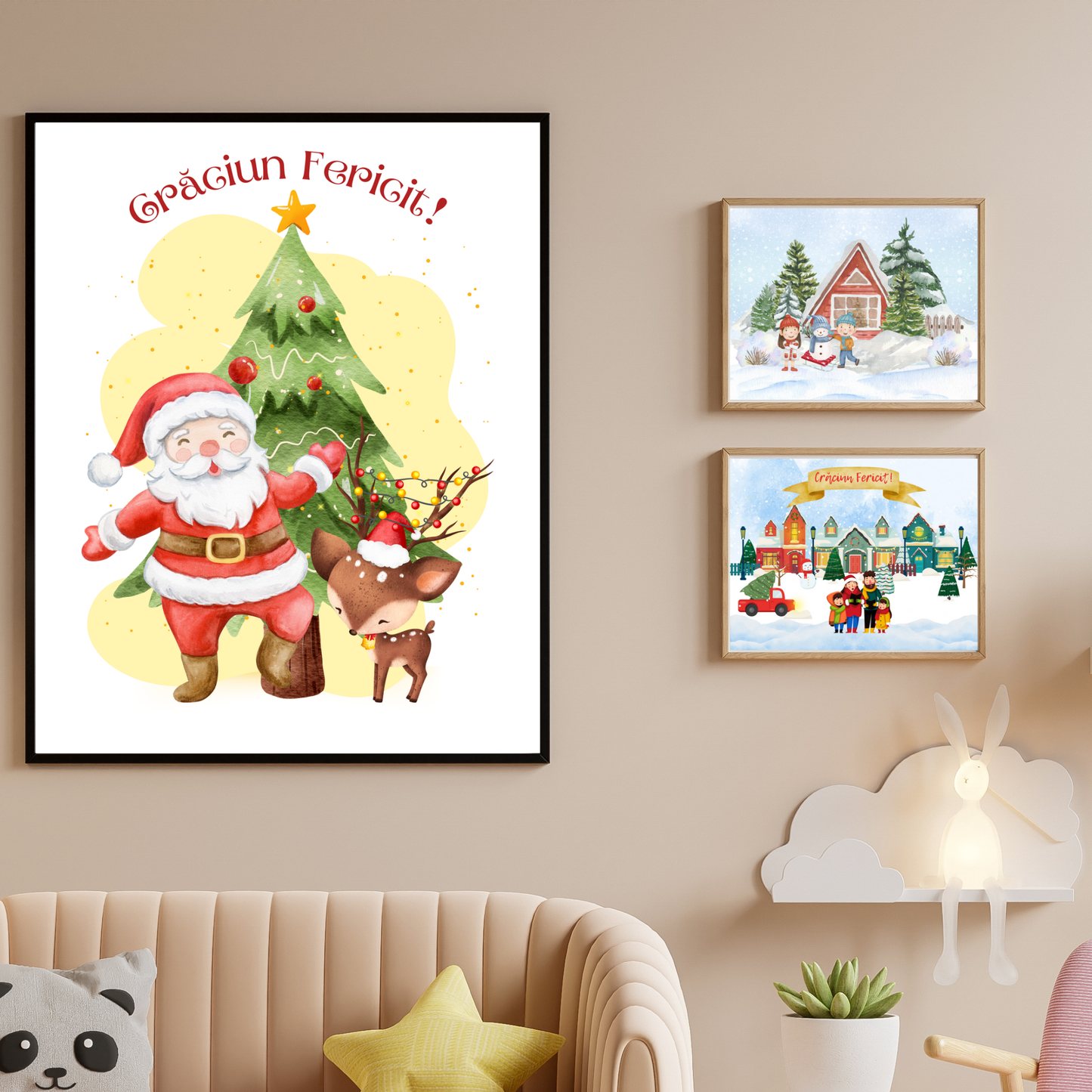 Tablou Camera Copiilor - Moș Crăciun (Digital)