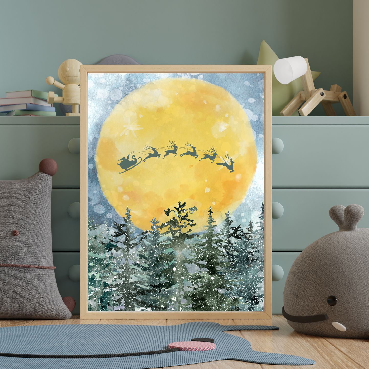 Tablou Camera Copiilor - Noaptea de Ajun (Tipărit)