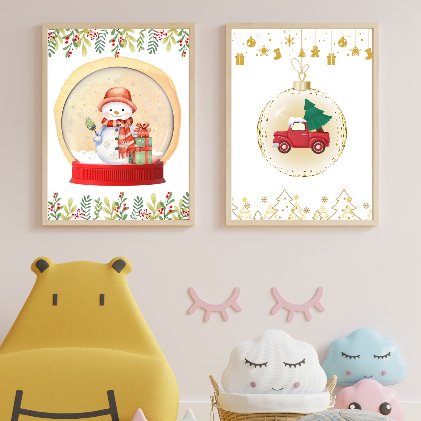 Tablou Camera Copiilor - Omul de Zăpadă (Tipărit)