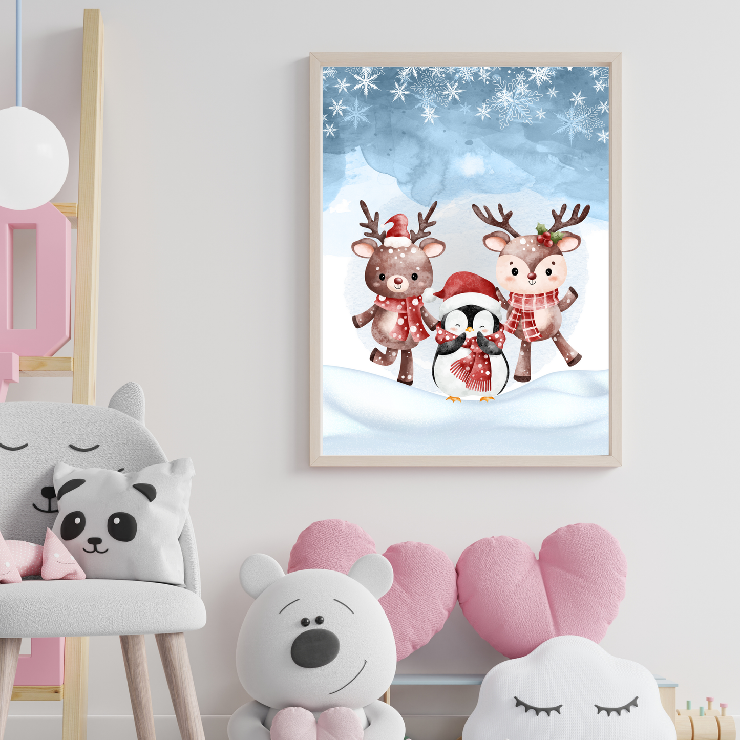 Tablou Camera Copiilor - La Zăpadă (Digital)