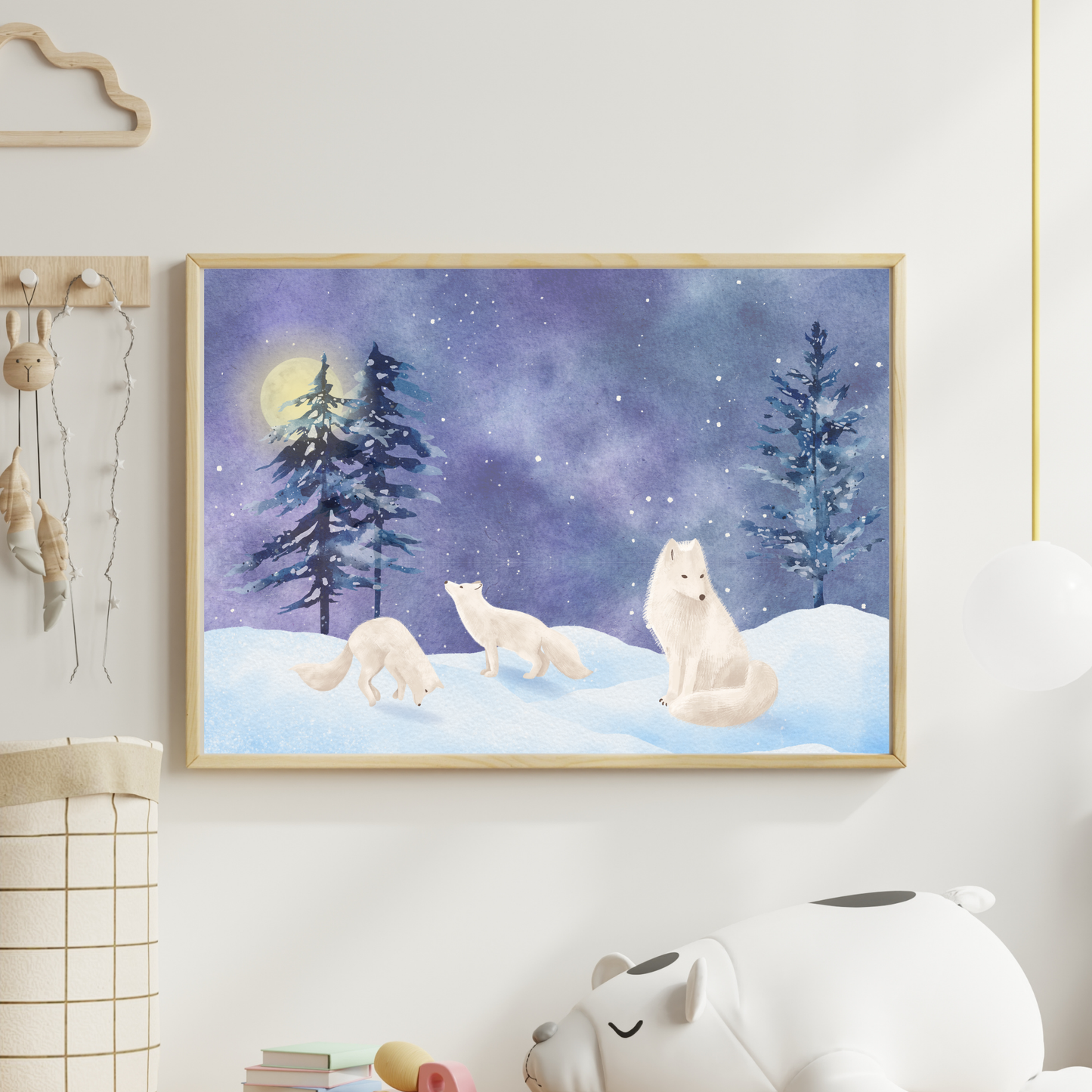 Tablou Camera Copiilor - Vulpea Argintie (Tipărit)