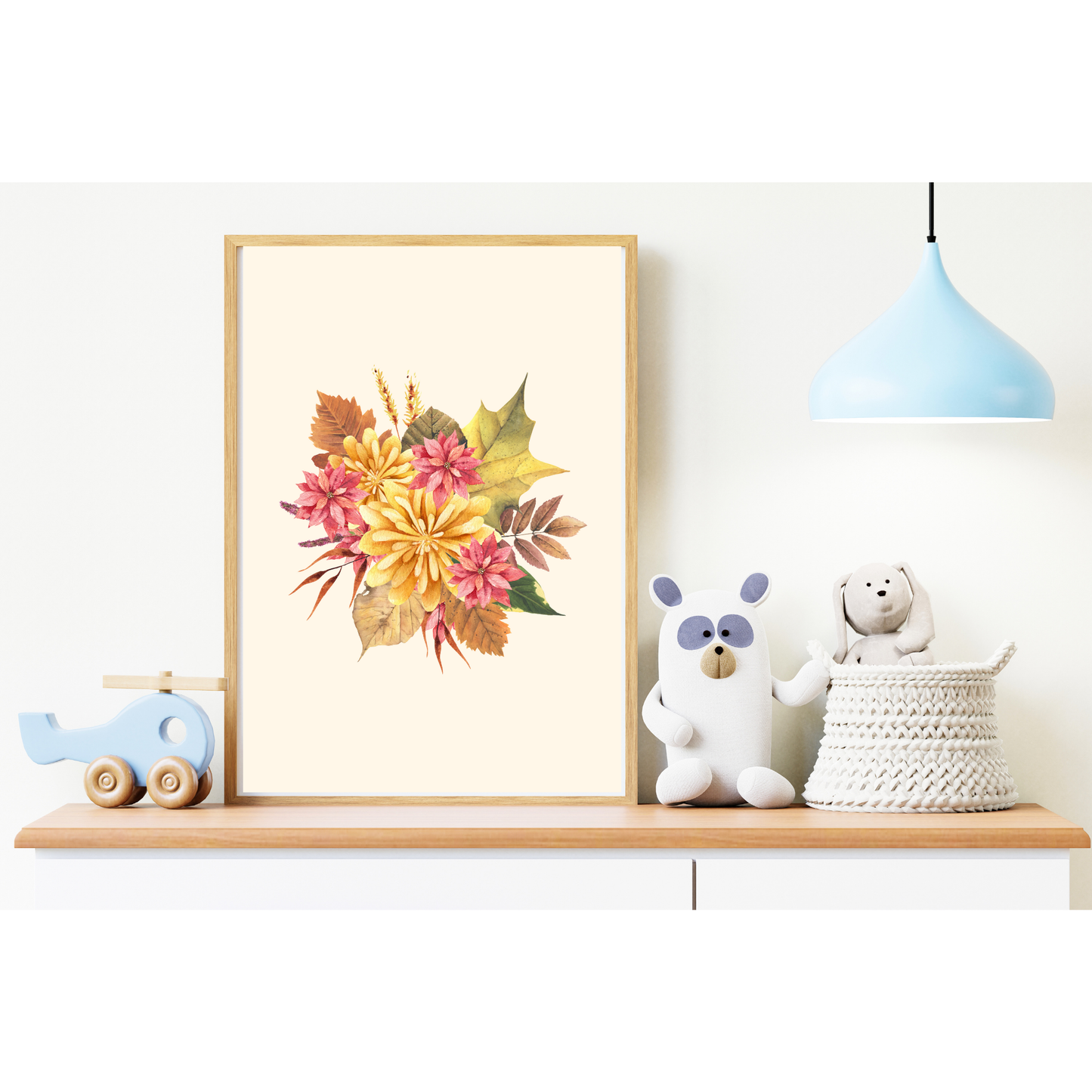 Tablou Camera Copiilor - Flori de Toamnă (Digital)