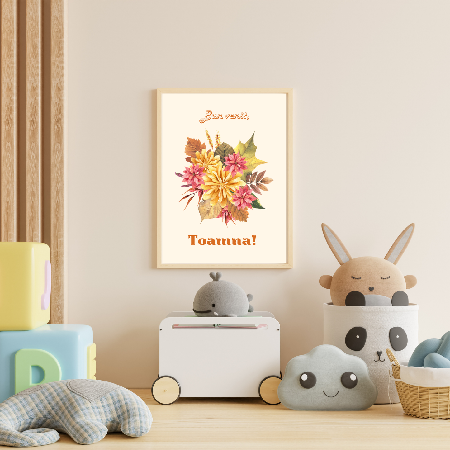 Tablou Camera Copiilor - Flori de Toamnă (Digital)