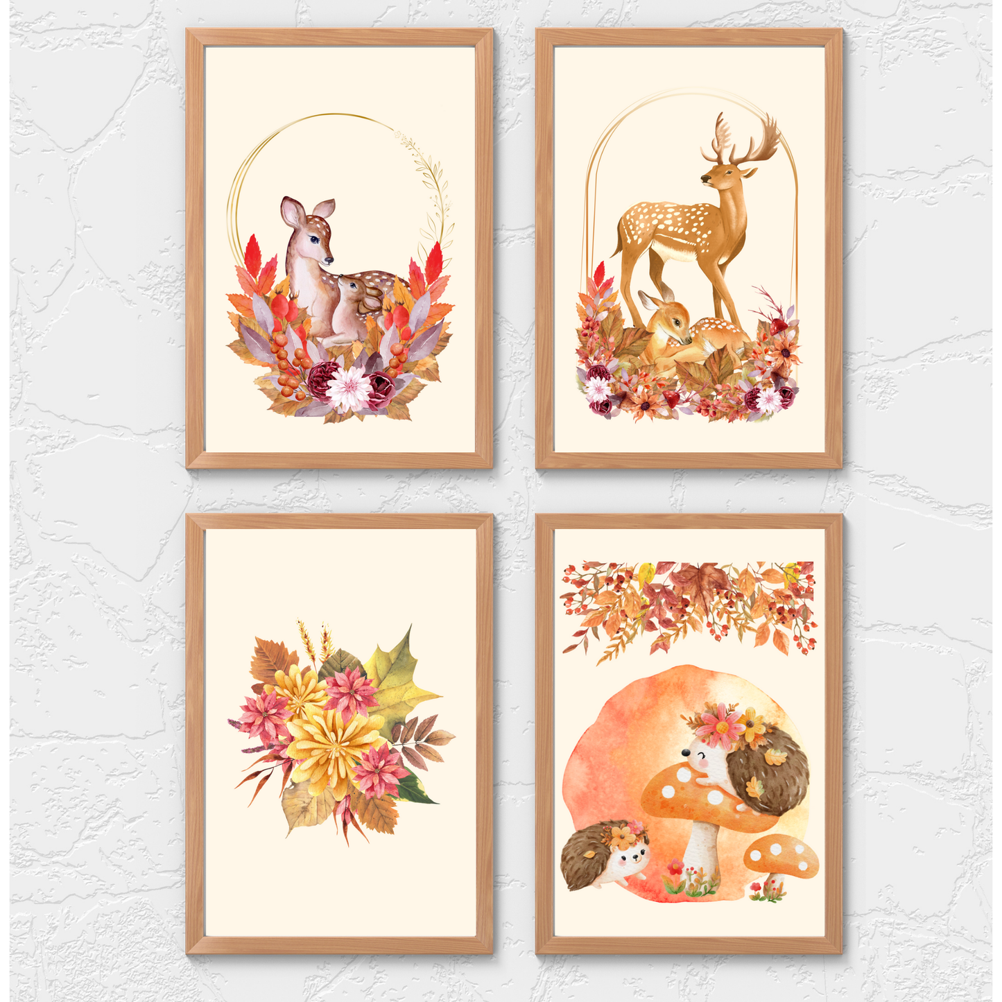 Tablou Camera Copiilor - Flori de Toamnă (Digital)