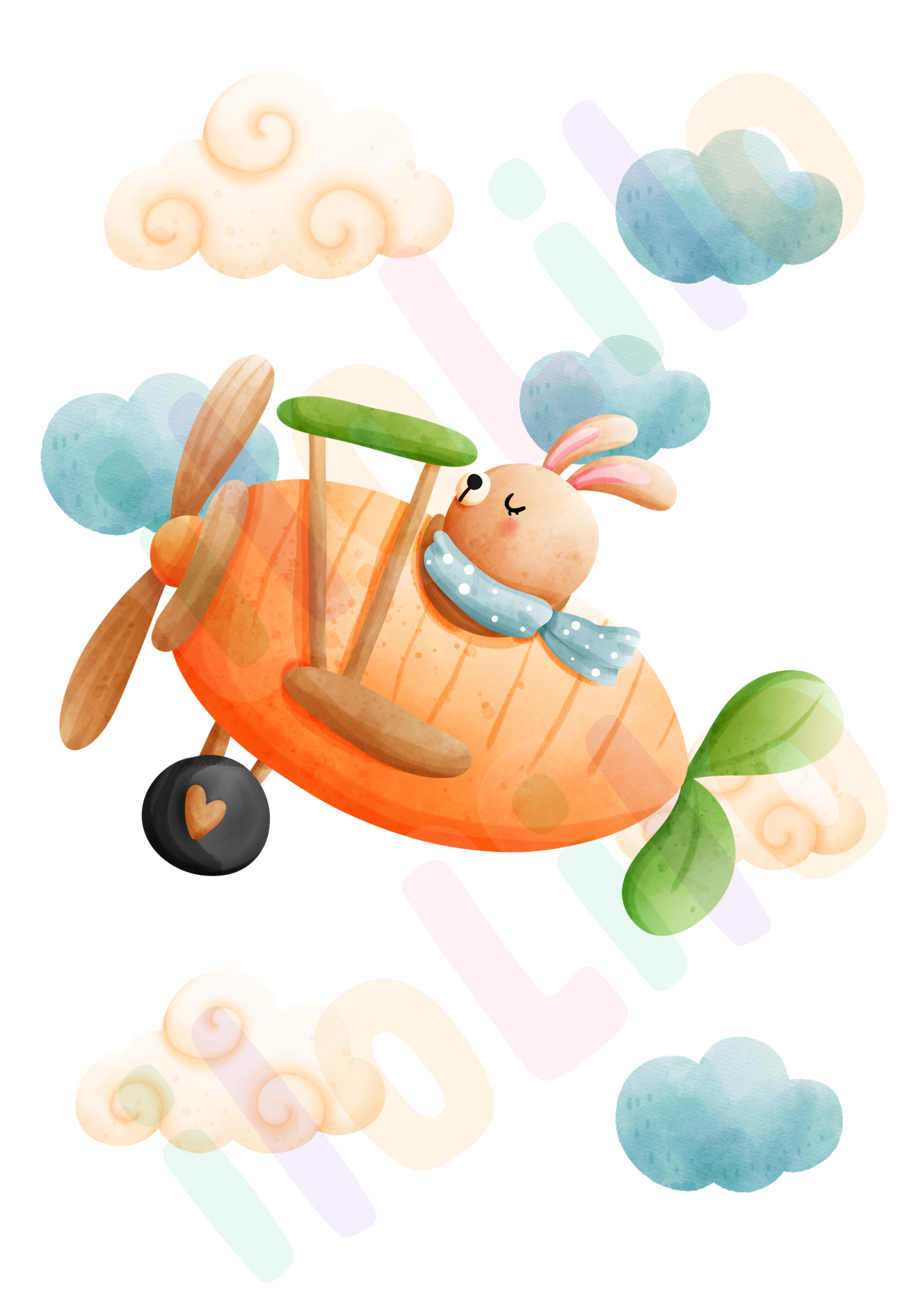 Iepurasul tablou poster copii, decor de Pasti pentru dormitorul copiilor, camera fetite, camera baieti, camera bebelusului, decor de Pasti, stil acuarela, iepuras, oua incondeiate, oua colorate, oua vopsite de Paste, idei decor de Pasti, cum decoram de Pasti, cadou de Iepuras, cadou de Pasti