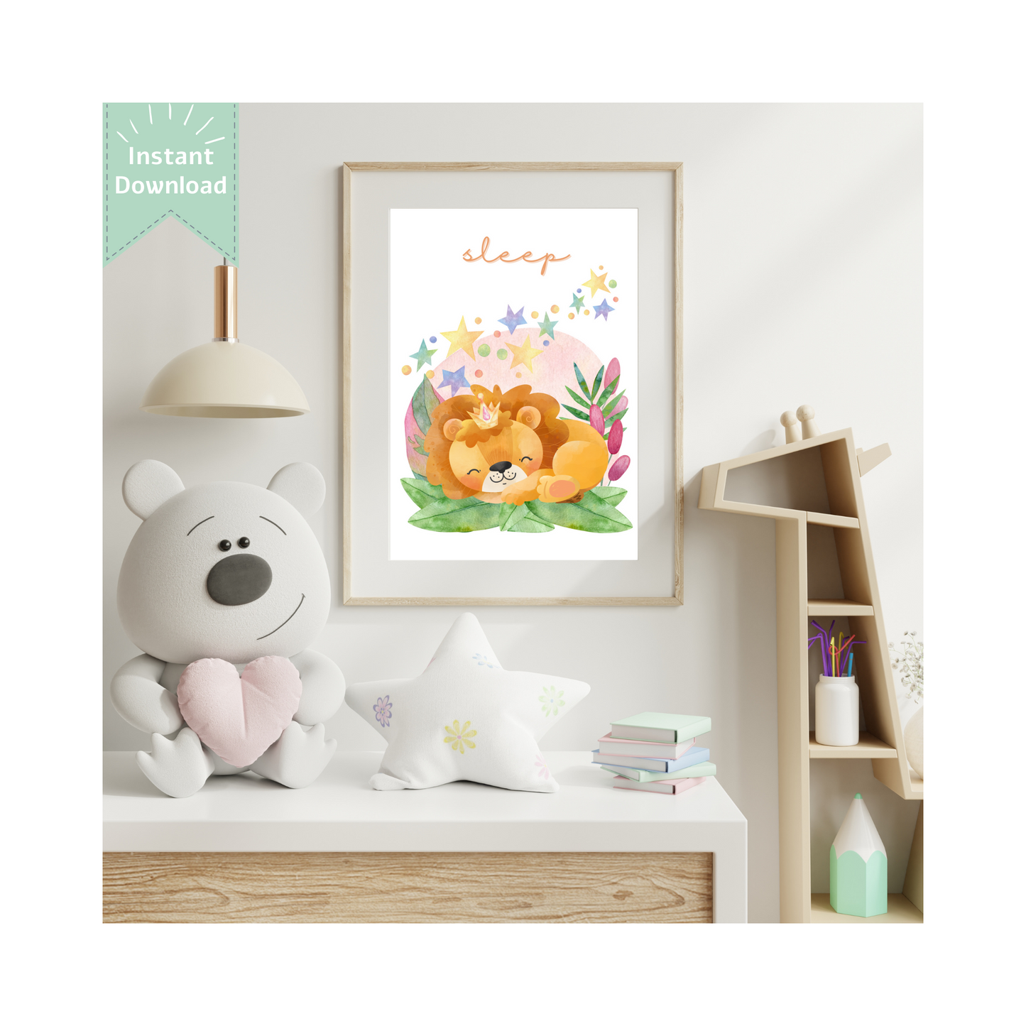 Tablou Camera Copiilor - Leuțul Somnoros (Tipărit)